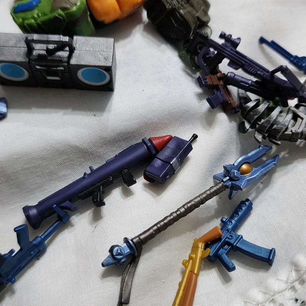 Fortnite Battle Royale Toy Lot Clock Tower Building Pieces Weapons Accessories